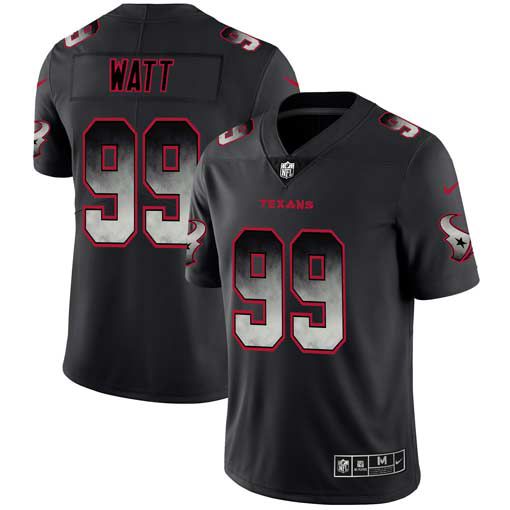 Men Houston Texans #99 Watt Nike Teams Black Smoke Fashion Limited NFL Jerseys->houston texans->NFL Jersey